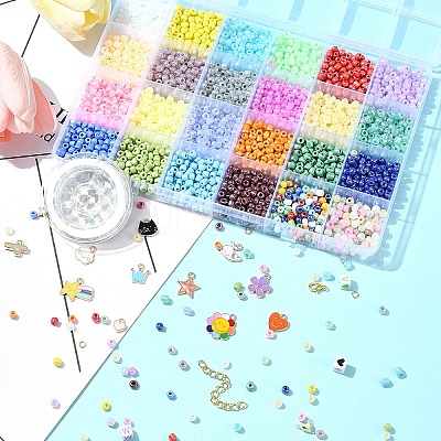 DIY Glass Seed Beads Bracelet Making Kits DIY-FS0007-18-1