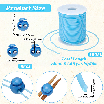 1 Roll Hollow Pipe PVC Tubular Synthetic Rubber Cord RCOR-CP0001-01A-1