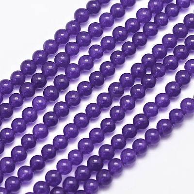 Natural Malaysia Jade Bead Strands G-A146-4mm-A01-1
