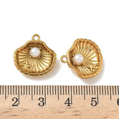 304 Stainless Steel Pendants STAS-F328-02B-G-1