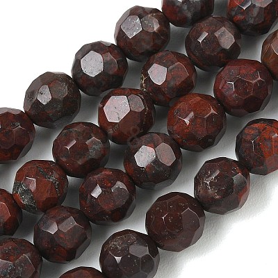 Natural Brecciated Jasper  Beads Strands GG-CBA12F1-A03-10MM-1