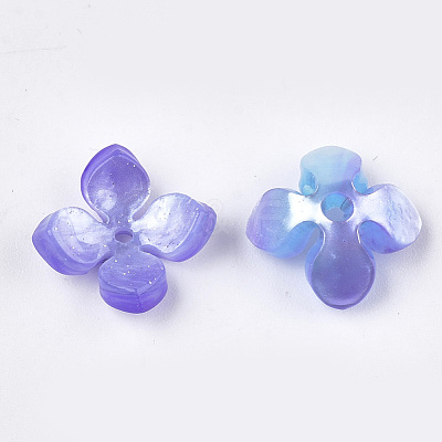 Cellulose Acetate(Resin) Bead Caps X-KK-S161-02F-1