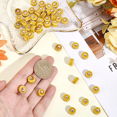 64Pcs Handmade Porcelain Beads PORC-PA0001-28A-1