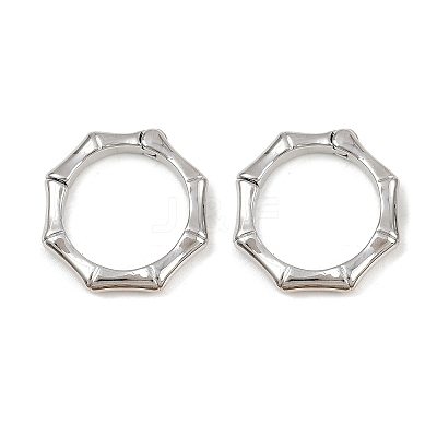 Brass Twister Clasps KK-P323-12P-1