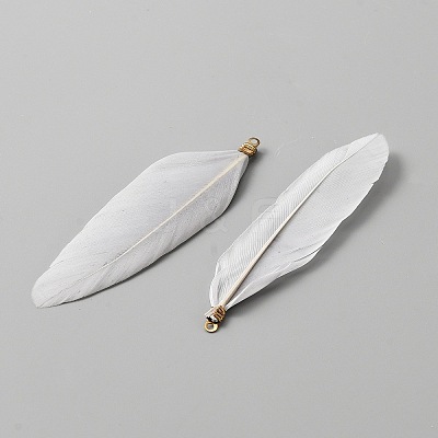 Feather Big Pendants FIND-WH0143-94N-1