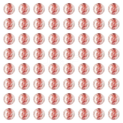 100Pcs Crackle Transparent Glass Beads GLAA-TADJ0001-12H-1