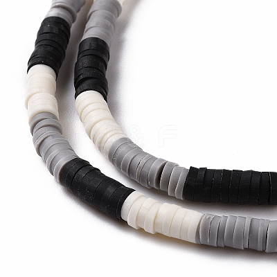 Handmade Polymer Clay Bead Strands CLAY-C003-05E-1