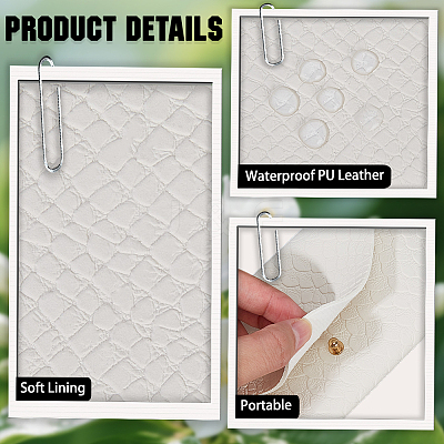 1Pc Rectangle PVC Leather Eyeglass Cases AJEW-CN0005-06B-1