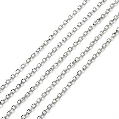Tarnish Resistant 304 Stainless Steel Cable Chains CHS-K002-32-1