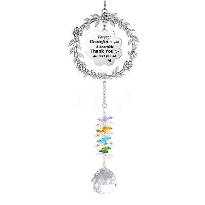 Teardrop Glass Suncatcher for Windows Rainbow Maker PW-WG78F3B-01-1