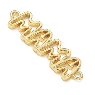 Hollow Brass Connector Charms KK-CBAE532-01L-G-1
