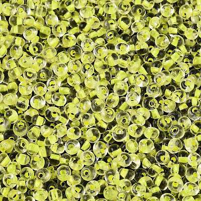 6/0 Inside Colours Transparent Glass Seed Beads SEED-T007-07C-1