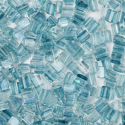 Transparent Spray Painted Glass Seed Beads SEED-L011-10A-09-1