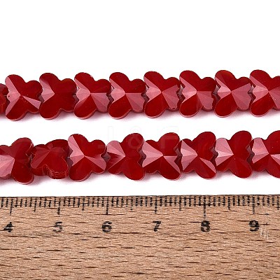 Opaque Glass Beads Strands GLAA-Q118-01B-C02-1