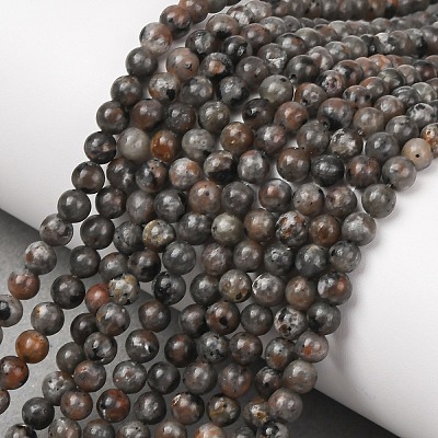 Natural Fluorescent Syenite Rock(Glow under UV Light) Beads Strands GG-NH0012-A01-4mm-1