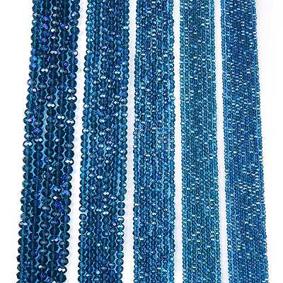 Electroplate Glass Beads Strands LS-EGLA-A044-T6mm-L27-1