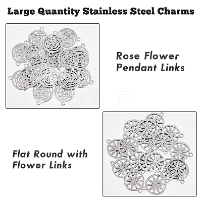 40Pcs 2 Styles Alloy Connector Charms FIND-DC0002-58-1