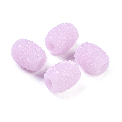 Opaque Resin European Jelly Colored Beads RESI-B025-02A-04-1