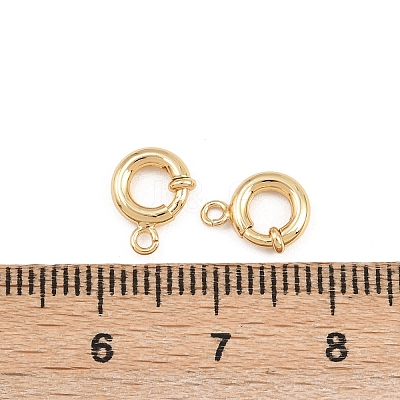Brass Spring Ring Clasps KK-B157-06G-1