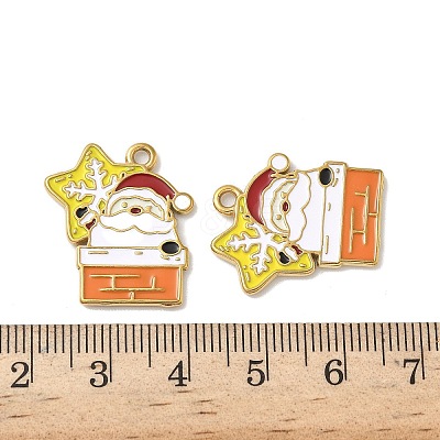 304 Stainless Steel Enamel Pendants STAS-L300-012G-04-1