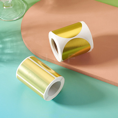 2 Rolls 2 Styles Vinyl Plastic Printable Holographic Stickers OFST-TA0001-11A-1