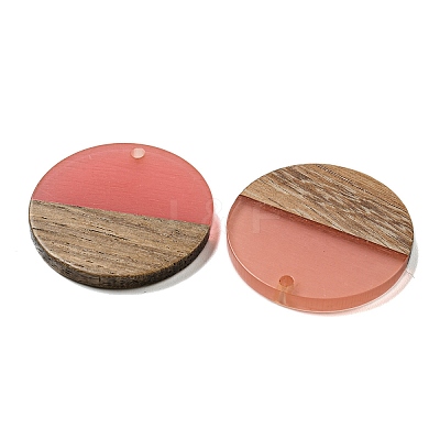 Resin & Walnut Wood Pendants RESI-XCP0002-16K-1