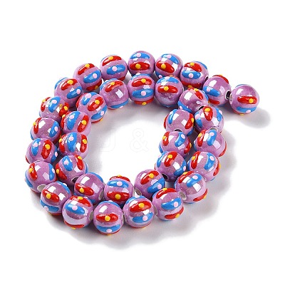 Handmade Porcelain Beads Strands PORC-L078-01M-1