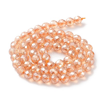 Electroplated Synthetic Quartz Crystal Beads Strands G-Z038-A02-01PL-1-1