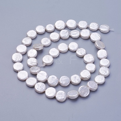 Shell Pearl Beads Strands X-BSHE-P030-01A-1