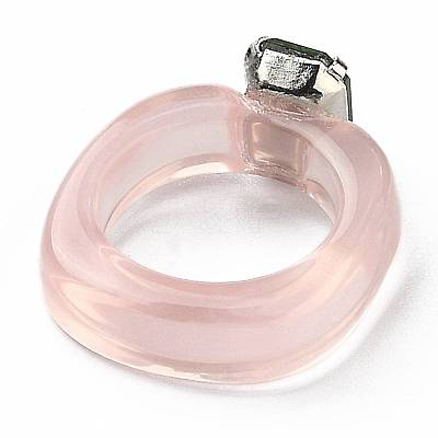 Resin Finger Rings RJEW-Z007-03C-1
