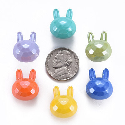 Pearlized Opaque Acrylic Beads MACR-S373-40I-1