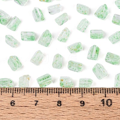Transparent Spray Painted Glass Seed Beads SEED-L011-10A-15-1