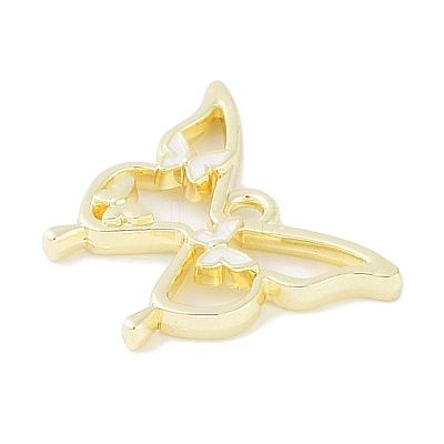 Rack Plating Alloy Enamel Pendants PALLOY-F018-15G-02-1