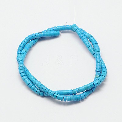 Dyed Synthetic Turquoise Beads Strands X-G-P083-6mm-83J-1