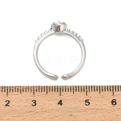 Brass Finger Cup Peg Ring Settings KK-F734-04P-NR-1