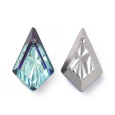 Embossed Glass Rhinestone Pendants GLAA-J101-01B-001BB-1