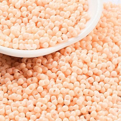 Baking Paint Glass Seed Beads SEED-A033-04J-1