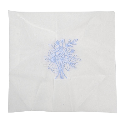 DIY Flower Pattern Organza Embroidery Hanging Ornament Kits DIY-WH0304-511-1