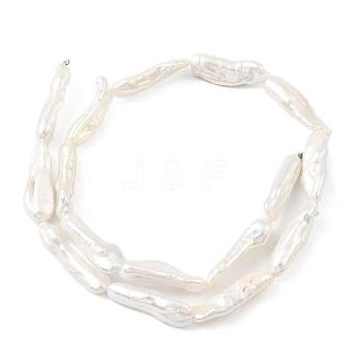Natural Baroque Keshi Pearl Beads Strands PEAR-B004-04A-01A-1