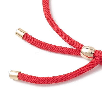 3MM Round Nylon Twisted Cord Slider Bracelet Making AJEW-JB01467-03-1