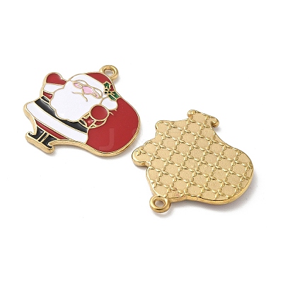 304 Stainless Steel Enamel Pendants STAS-L300-012G-18-1