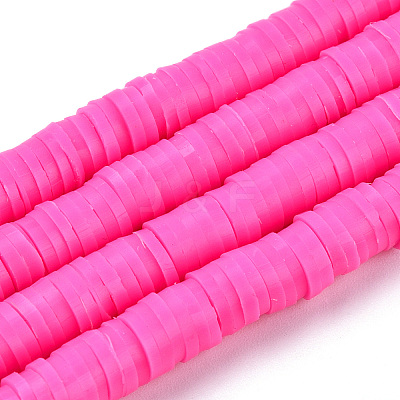 Handmade Polymer Clay Beads X-CLAY-R067-6.0mm-31-1