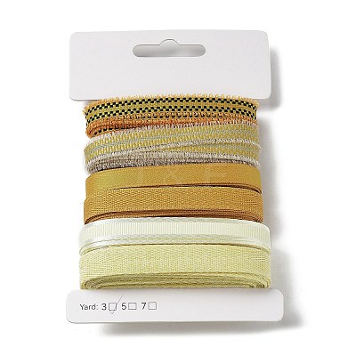 18 Yards 6 Styles Polyester Ribbon SRIB-C001-E01-1