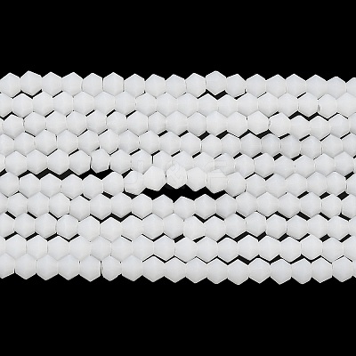 Imitation Jade Frosted Glass Bead Strands GLAA-F029-JM4mm-B06-1