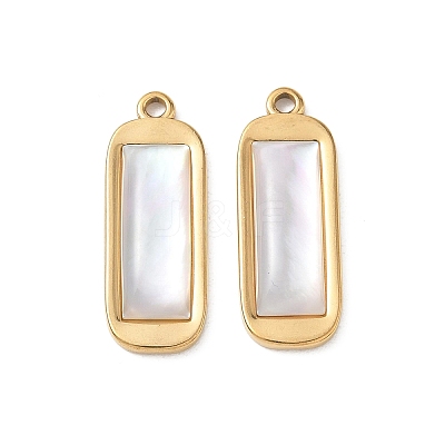 Natural Freshwater Shell Pendants SA-CBA11D7-12A-G-1