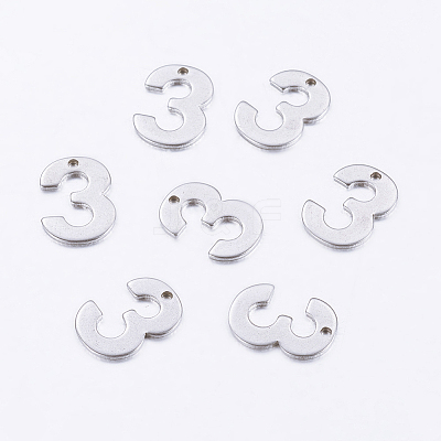 Tarnish Resistant 201 Stainless Steel Pendants STAS-F128-01P-3-1