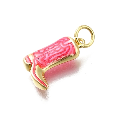Brass Enamel Pendants KK-K400-50G-03A-1