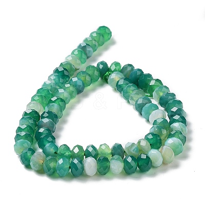Natural Banded Agate/Striped Agate Beads Strands G-E605-A02-02C-1