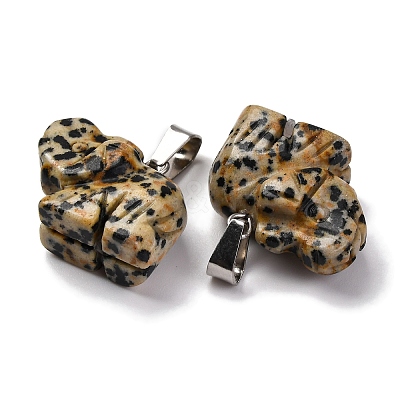 Natural Dalmatian Jasper Pendants G-B127-05P-08-1