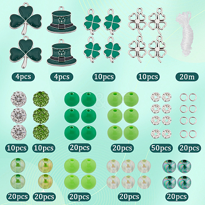 DIY Saint Patrick's Day Bracelet Making Kit DIY-SC0023-38-1